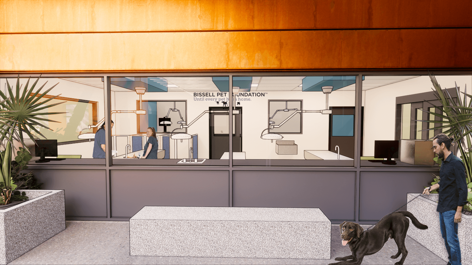 render of spay/neuter area of papago park campus