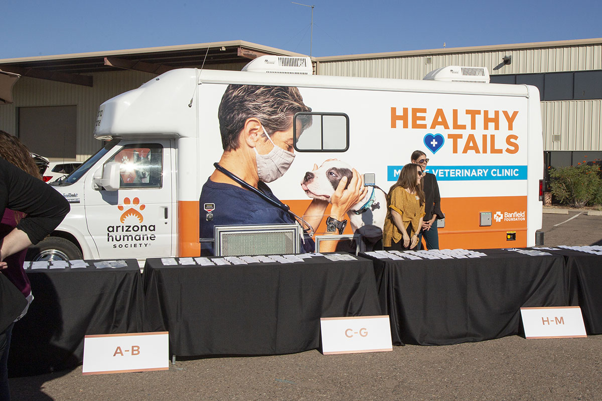 Halthy Tails Mobile Veterinary Clinic at groundbreak event
