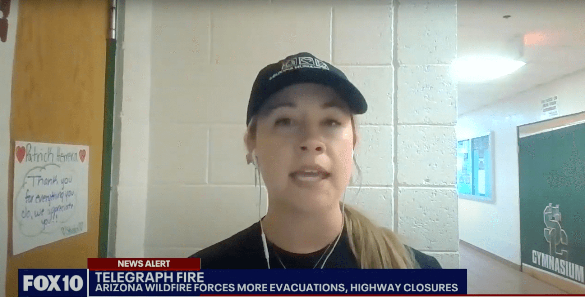 AHS on the new speaking about dangers of wildfire